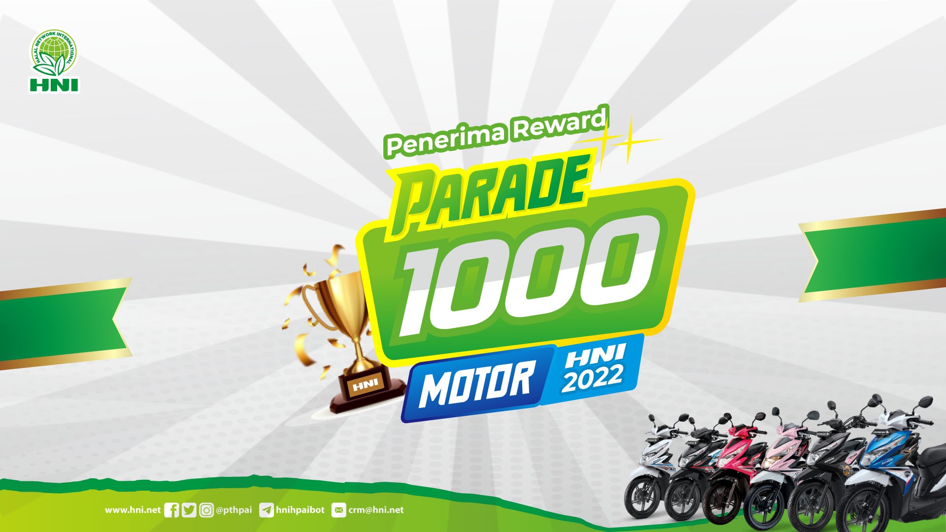 Penerima Reward Parade 1000 Motor 2022