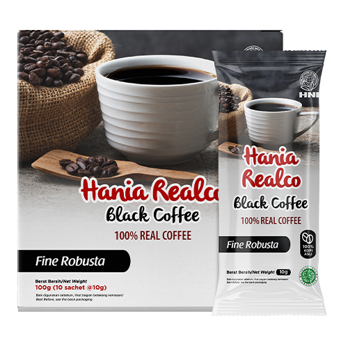 HANIA REALCO BLACK COFFEE FINE ROBUSTA